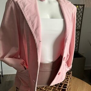 Corduroy Pink Blazer ~ Sz small